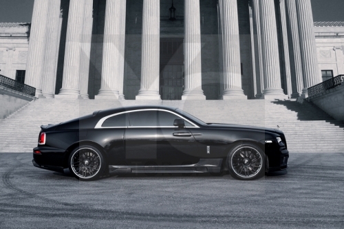 2015-2019 Rolls-Royce Wraith Dawb Black Sails Style Body Kit include Front Bumper,Rear Bumper,Side Skirts，License Plate Base
