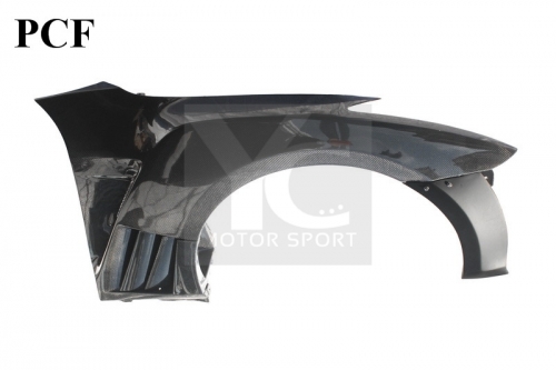 2008-2015 Nissan R35 GTR CBA DBA VS '13 Ver.Style Front Fender with Louver Fins & Extension Cover