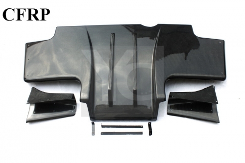 1995-1998 Nissan Skyline R33 GTR TS Type2 Style Rear Diffuser with Metal Fitting Accessories