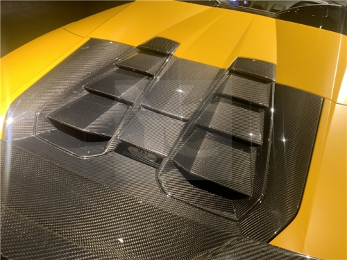 2019-2023 Lamborghini Huracan EVO Spyder & RWD Spyder OD Style Rear Engine Hood Dry Carbon Fiber