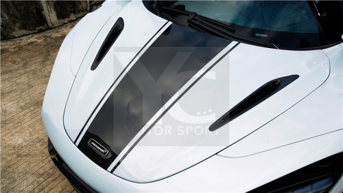 2017-2021 McLaren 720S Coupe OEM Style Front Hood Side Vents Replacement Dry Carbon Fiber