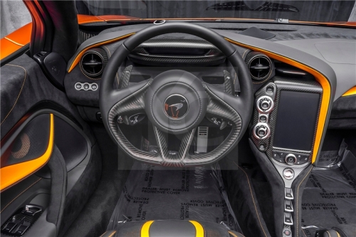 2017-2021 McLaren 720S Coupe & Spider OEM Steering Wheel Cover Replacement Dry Carbon Fiber