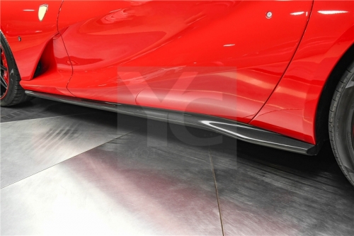 2017-2020 Ferrari 812 Superfast OEM Style Side Skirt Underboard Dry Carbon Fiber