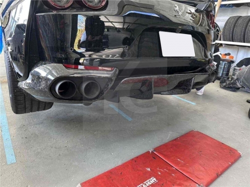 2017-2020 Ferrari 812 Superfast Rear Bumper Spoiler Dry Carbon Fiber Forged Carbon