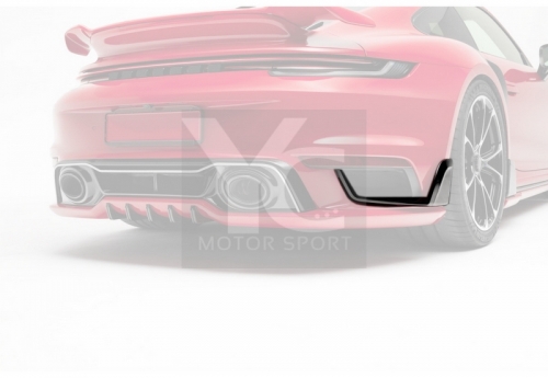 2019-2022 Porsche 911 992.1 Turbo S TA Style Rear Bumper Spats Dry Carbon Fiber