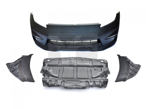 2009-2016 Nissan 370Z Z34 NSM Style Front Bumper w/ Front Underboard & Wheel Arch Fiber Glass