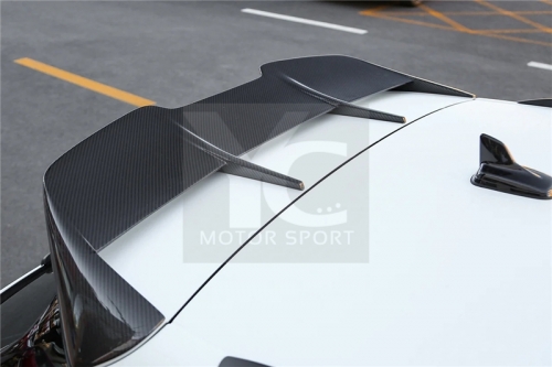 Carbon Fiber CF Roof Spoiler Wing Fit For 2019-2022 Audi RS6 Avant C8 BKSS Style Roof Spoiler